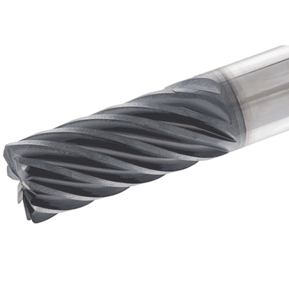 Picture of TUNGALOY TECK200H9-38W20CF-R10T104 AH725 DIA 20MM SH 0.7874 LOC 1.4961 OAL4.0945 End Mill Standard Flute Variable Helix Carbide TiAlN Single End Corner Radius0.0394 1.00MM TUNG MEISTER