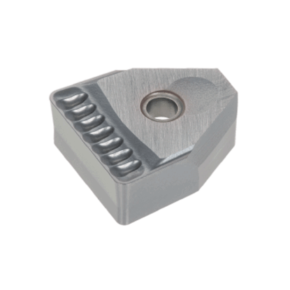 Picture of TUNGALOY PSGM10-08 AH725 Screw On Grooving, Cut Off Insert AlTiN 0.031 Corner Radius 0.394 Wide 