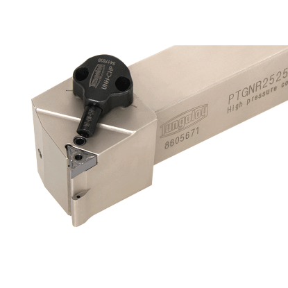 Picture of TUNGALOY PTGNL1623-CHP Stick Tool Triangle Insert EcoTurn Toolholders , Neg,G style, 91deg Approach , Steel Square 1.000 Shank 