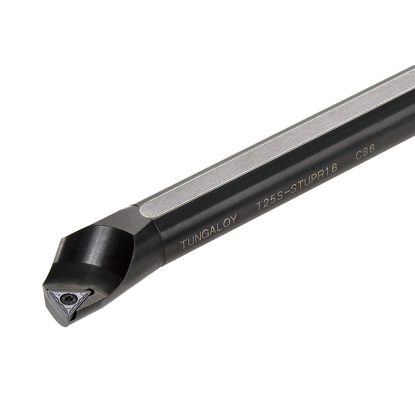 Picture of TUNGALOY T25S-STUPR16 Boring Bar Triangle Insert Posi,U style, 95deg Approach , Steel Round 0.984 Shank 