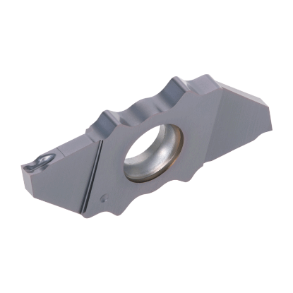 Picture of TUNGALOY JXPS12L10F SH725 On Edge Cut Off,Grooving Insert TiAlN 0.002 Corner Radius 0.039 Wide 