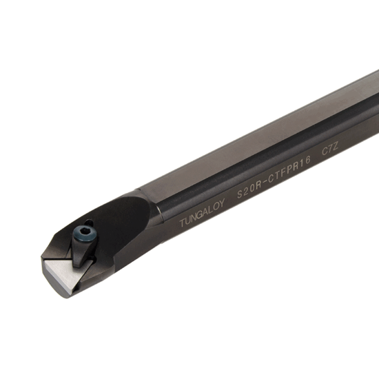 Picture of TUNGALOY S25S-CTFPR16 Boring Bar Triangle Insert Posi,F style, 91deg Approach , Steel Round 0.984 Shank 