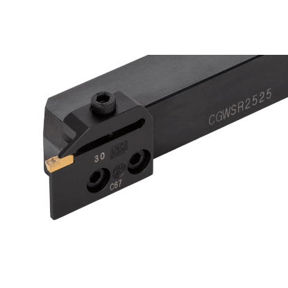 Picture of TUNGALOY CGWSR2525-30GR Screw On Cut Off,Grooving,Groove Turning Stick Tool Steel Square 0.984 Shank 