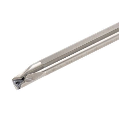 Picture of TUNGALOY E10M-STFCR1103-D120 Boring Bar Triangle Insert Posi,F style, 91deg Approach , Steel Round 0.393 Shank 