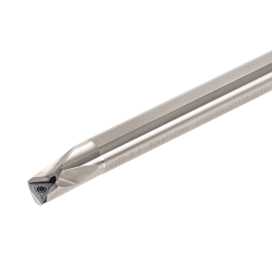 Picture of TUNGALOY E10M-STFCR1103-D120 Boring Bar Triangle Insert Posi,F style, 91deg Approach , Steel Round 0.393 Shank 