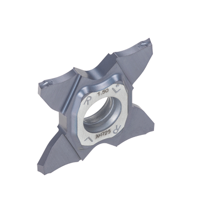 Picture of TUNGALOY TCS27-200-6R AH725 On Edge Cut Off,Grooving,Groove Turning Insert AlTiN 0.003 Corner Radius 0.079 Wide 