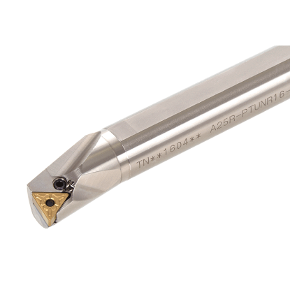 Picture of TUNGALOY A20Q-PTUNL11-D250 Boring Bar Triangle Insert Neg,U style, 95deg Approach , Steel Round 0.787 Shank 