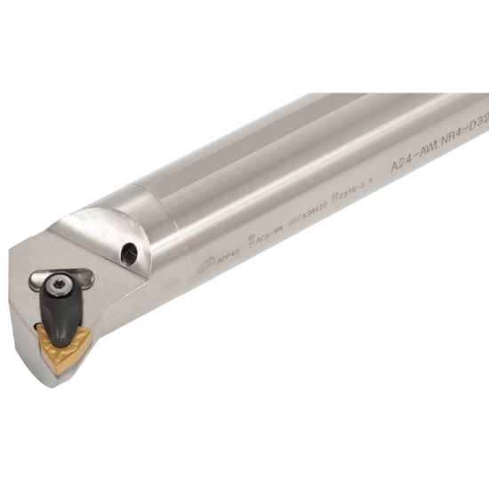Picture of TUNGALOY A20-AWLNR3-D25 Boring Bar Trigon Insert Neg,L style, 95deg Approach , Steel Round 1.250 Shank 