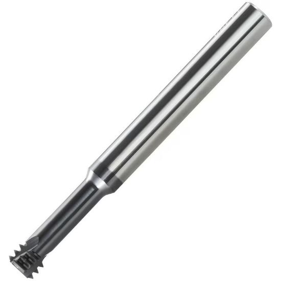 Picture of CARMEX  MTS06032C10 0.7 MJ Thread Mill 0.70TPI 0.12 Dia 0.39 Neck 0.23 Shank Internal 3 Flute AlTiN