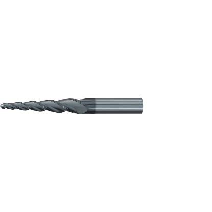 Picture of EMUGE 3550L.04040A DIA 8MM SH 0.7874 LOC 3.5039 OAL6.1024 End Mill Taper Flute Carbide AlCrN Single End Ball NoseBall Turbine Program