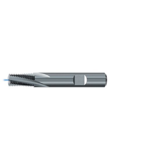 Picture of EMUGE GF175311.5785 Carbide Thread Mill 3/8" x 18.00TPI 0.439 Cutter Diameter 0.803 LOC 3.149 OAL 4 Flute Carbide 