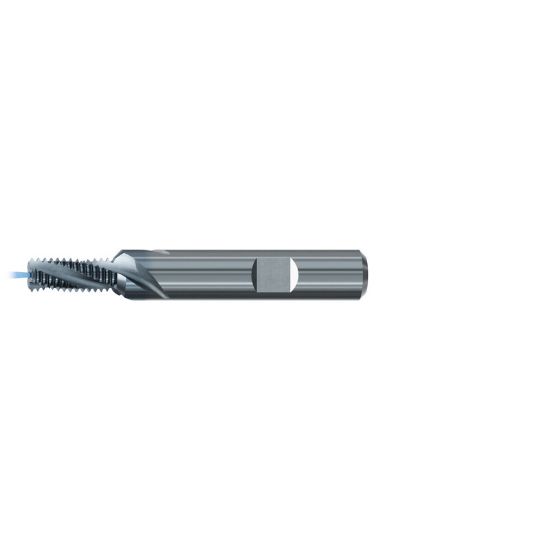 Picture of EMUGE GF332106.0301 Carbide Thread Mill M12 x 1.00MM 0.409 Cutter Diameter 0.964 LOC 3.543 OAL 4 Flute Carbide TICN