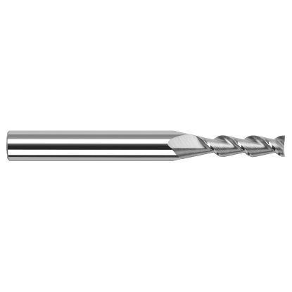 Picture of HARVEY TOOL 24208 .125 D x 45 HELIX CarbideEM, 2 FL End Mill Standard Flute Standard Helix Carbide Uncoated Single End Square Sharp