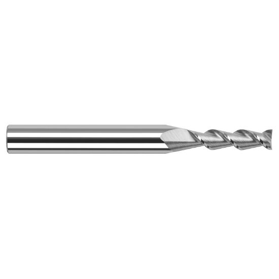 Picture of HARVEY TOOL 24208 .125 D x 45 HELIX CarbideEM, 2 FL End Mill Standard Flute Standard Helix Carbide Uncoated Single End Square Sharp