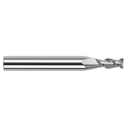 Picture of HARVEY TOOL 24180 .080 D x 45 HELIX CarbideEM, 2 FL End Mill Standard Flute Standard Helix Carbide Uncoated Single End Square Sharp