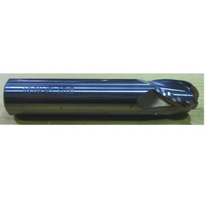 Picture of HTC 105-2100 DIA 1 SH 1.00 LOC 1.00 OAL3.00 End Mill Standard Flute Standard Helix Carbide Uncoated Single End Ball NoseBall