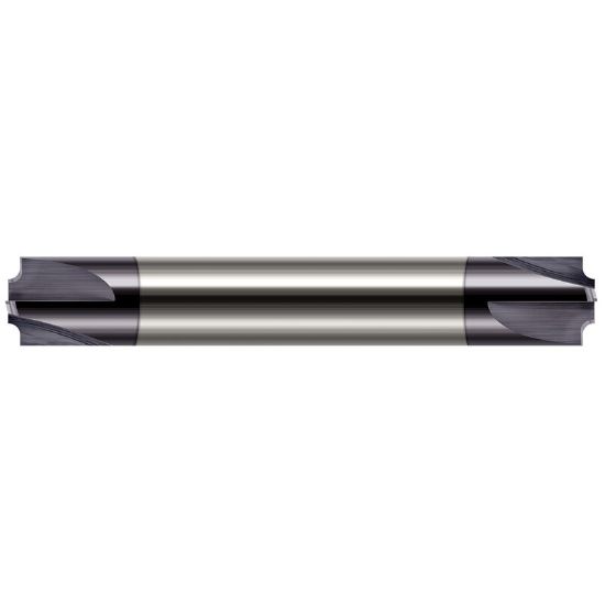 Picture of HARVEY TOOL 68050-C3 .050 R x .107 P FLRD CREM, DE 4 FL AlTiNCorner Rounder Carbide AlTiN Double End Corner Rounder0.0500 1.27MM