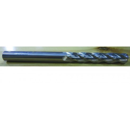 Picture of HTC 175-4500 DIA 1/2 SH 0.50 LOC 3.00 OAL6.00 End Mill Standard Flute Standard Helix Carbide Uncoated Single End Ball NoseBall