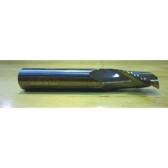 Picture of HTC 120-3640 DIA 41/64 SH 0.7500 LOC 1.50 OAL4.00 End Mill Standard Flute Standard Helix Carbide Uncoated Single End Square Sharp