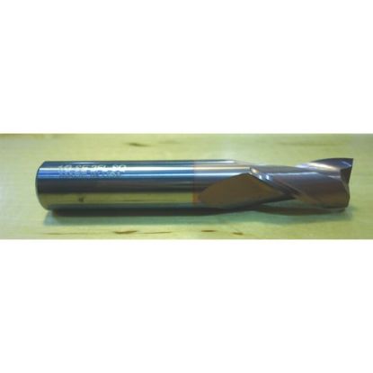 Picture of HTC 127-2750 DIA 3/4 SH 0.7500 LOC 1.50 OAL4.00 End Mill Standard Flute Standard Helix Carbide TiCN Single End Square Sharp
