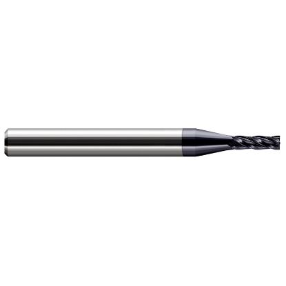 Picture of HARVEY TOOL 73125-C3 .125 DIA Carbide SQ EM, 4 FL AlTiN End Mill Standard Flute Standard Helix Carbide AlTiN Single End Square Sharp