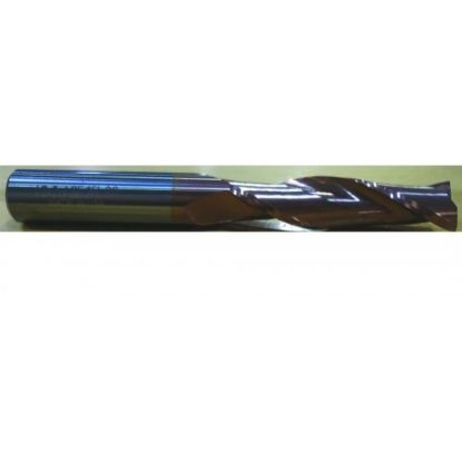 Picture of HTC 154-2750 DIA 3/4 SH 0.7500 LOC 2.2500 OAL5.00 End Mill Standard Flute Standard Helix Carbide TiCN Single End Square Sharp