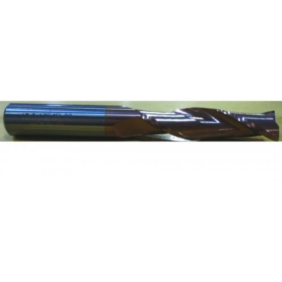 Picture of HTC 154-2750 DIA 3/4 SH 0.7500 LOC 2.2500 OAL5.00 End Mill Standard Flute Standard Helix Carbide TiCN Single End Square Sharp
