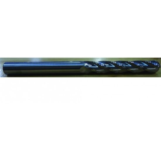 Picture of HTC 775-4507 DIA 1/2 SH 0.50 LOC 4.00 OAL7.00 End Mill Standard Flute Standard Helix Carbide Uncoated Single End Ball NoseBall