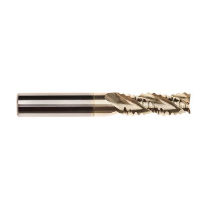 Picture of IMCO 61120 DIA 1 SH 1.00 LOC 1.2500 OAL4.00 End Mill Standard Flute High Helix Carbide Uncoated Single End Corner Radius0.0300 0.76MM Streaker Mill
