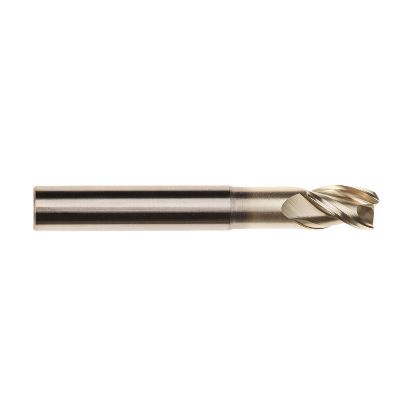Picture of IMCO 61212 DIA 1 SH 1.00 LOC 1.2500 OAL5.00 End Mill Standard Flute High Helix Carbide Uncoated Single End Corner Radius0.0300 0.76MM Streaker Mill