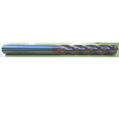 Picture of HTC 179-4500 DIA 1/2 SH 0.50 LOC 3.00 OAL6.00 End Mill Standard Flute Standard Helix Carbide TiCN Single End Ball NoseBall