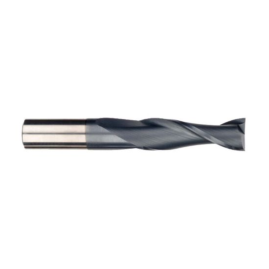 Picture of IMCO 30554 DIA 3/16 SH 0.1875 LOC 0.6250 OAL2.00 End Mill Standard Flute Standard Helix Carbide AlTiN Single End Square Sharp GENERAL PURPOSE