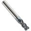 Picture of ICE 082-188-4-015R DIA 3/16 SH 0.1875 LOC 0.7500 OAL2.50 End Mill Standard Flute Variable Helix Carbide TiAlN Single End Corner Radius0.0150 0.38MM Black