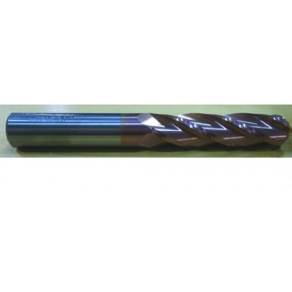 Picture of HTC 159-4625 DIA 5/8 SH 0.6250 LOC 2.2500 OAL5.00 End Mill Standard Flute Standard Helix Carbide TiCN Single End Ball NoseBall