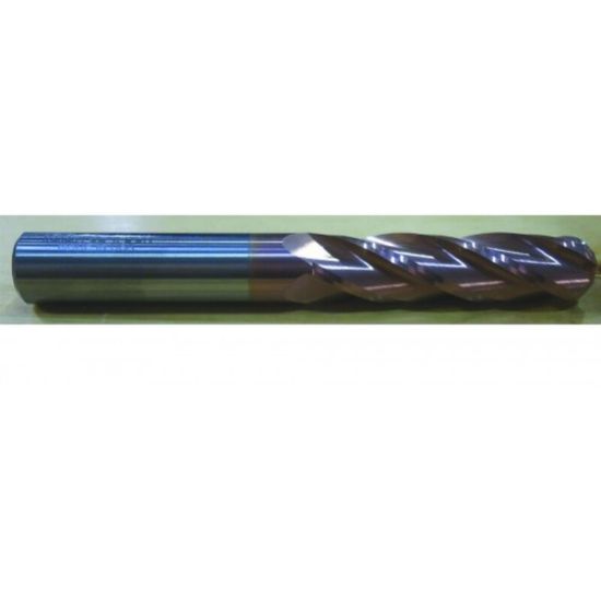 Picture of HTC 159-4625 DIA 5/8 SH 0.6250 LOC 2.2500 OAL5.00 End Mill Standard Flute Standard Helix Carbide TiCN Single End Ball NoseBall