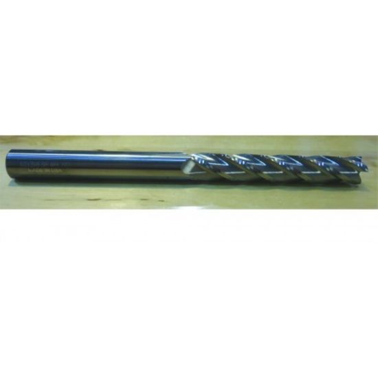 Picture of HTC 170-4750 DIA 3/4 SH 0.7500 LOC 3.00 OAL6.00 End Mill Standard Flute Standard Helix Carbide Uncoated Single End Square Sharp