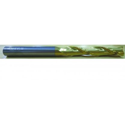 Picture of HTC 172-2750 DIA 3/4 SH 0.7500 LOC 3.00 OAL6.00 End Mill Standard Flute Standard Helix Carbide TiN Single End Square Sharp