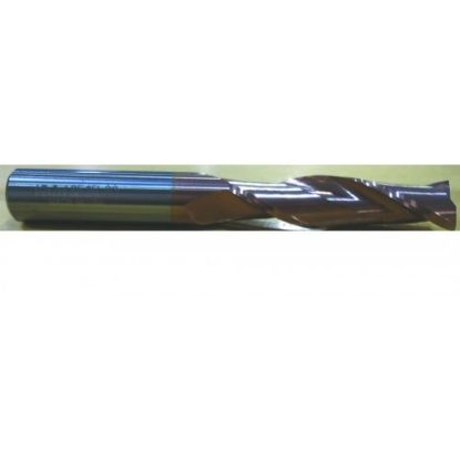 Picture of HTC 174-2625 DIA 5/8 SH 0.6250 LOC 3.00 OAL6.00 End Mill Standard Flute Standard Helix Carbide TiCN Single End Square Sharp