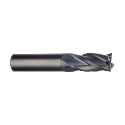 Picture of IMCO 30520 DIA 3/16 SH 0.1875 LOC 0.6250 OAL2.00 End Mill Standard Flute Standard Helix Carbide AlTiN Single End Square Sharp GENERAL PURPOSE
