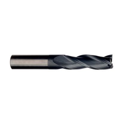 Picture of IMCO 33850 DIA 3/16 SH 0.1875 LOC 0.6250 OAL2.00 End Mill Standard Flute Standard Helix Carbide AlTiN Single End Square Sharp GENERAL PURPOSE