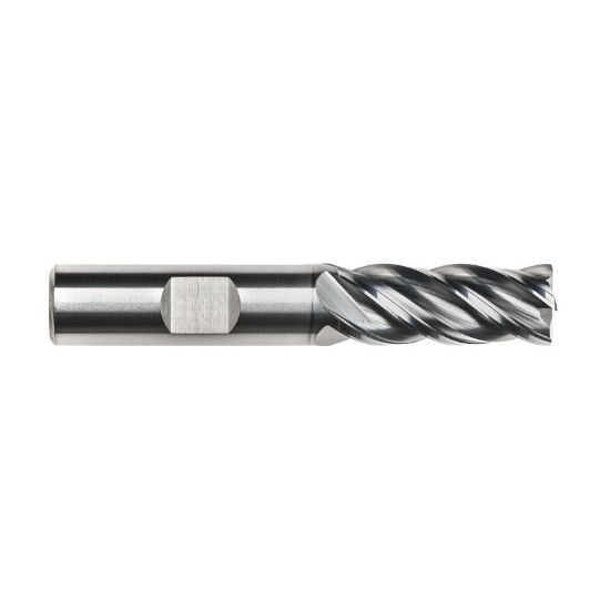 Picture of IMCO 68171 DIA 1 SH 1.00 LOC 2.2500 OAL5.00 End Mill Standard Flute Variable Helix Carbide AlCrN Single End Corner Radius0.0300 0.76MM Pow-R-Feed Mill