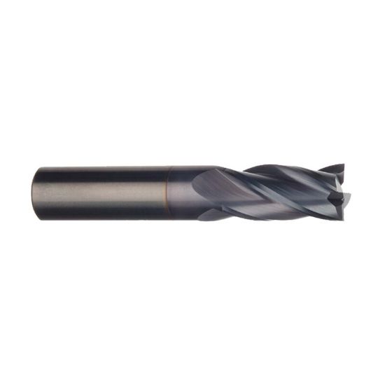 Picture of IMCO 34412 DIA 3/16 SH 0.1875 LOC 0.6250 OAL2.00 End Mill Standard Flute Standard Helix Carbide TiCN Single End Square Sharp GENERAL PURPOSE