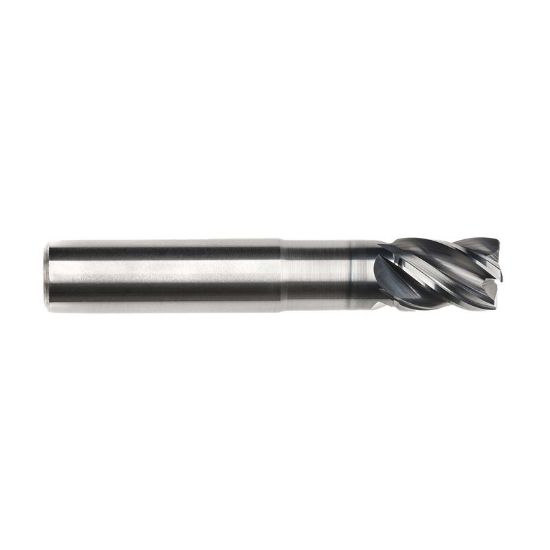 Picture of IMCO 68059 DIA 25MM SH 0.9843 LOC 1.2598 OAL4.7244 End Mill Standard Flute Variable Helix Carbide AlCrN Single End Corner Radius0.0394 1.00MM Pow-R-Feed Mill