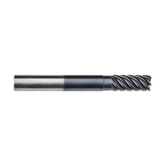 Picture of IMCO 69605 DIA 20MM SH 0.7874 LOC 1.6929 OAL4.9213 End Mill Standard Flute High Helix Carbide AlTiN Single End Corner Radius0.0394 1.00MM Omega-6 Mill
