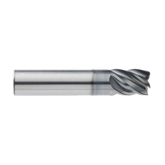 Picture of IMCO 65574 DIA 1 SH 1.00 LOC 2.6250 OAL5.00 End Mill Standard Flute Standard Helix Carbide AlCrN Single End Corner Radius0.2500 6.35MM enDURO Mill