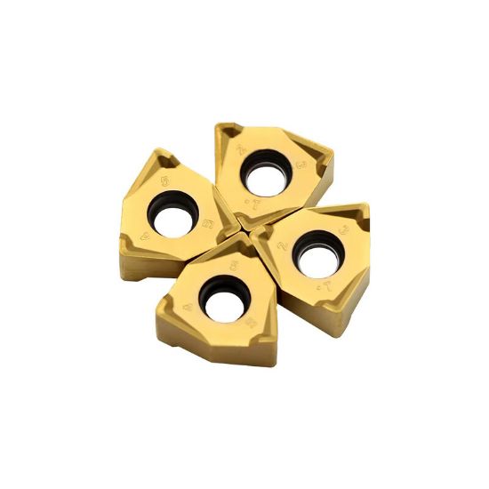 Picture of ICE WNKX 080608TR CT5320 Milling Insert Trigon 0.032 Corner Radius TiAIN + TiN