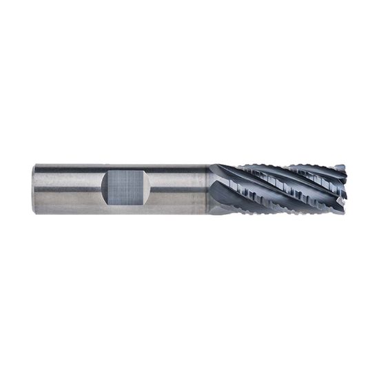 Picture of IMCO 68758 DIA 1 SH 1.00 LOC 2.50 OAL5.00 End Mill Standard Flute Standard Helix Carbide AlCrN Single End Corner Radius0.0300 0.76MM INCONEX End Mill
