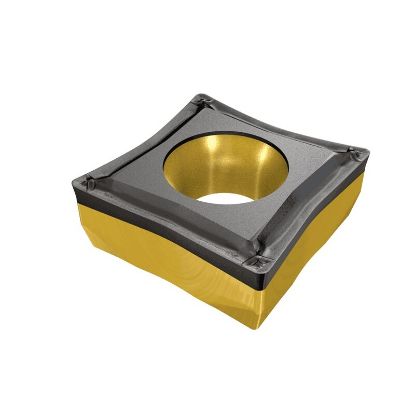 Picture of ISCAR QCMT3-1-SM IC830 Turning Insert Square Carbide AlTiN + TiN 0.016 Corner Radius