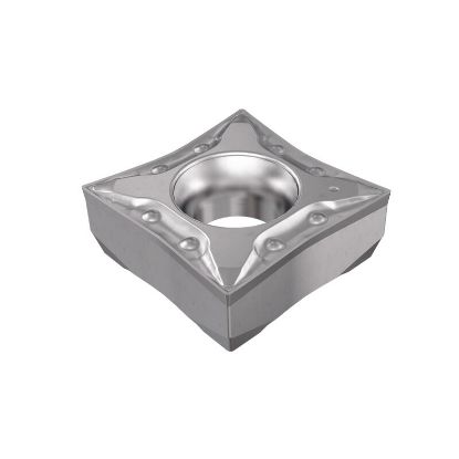 Picture of ISCAR QCMT3-0-PF IC908 Turning Insert Square Carbide TiAlN 0.008 Corner Radius