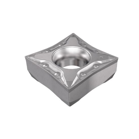 Picture of ISCAR QCMT3-0-PF IC908 Turning Insert Square Carbide TiAlN 0.008 Corner Radius